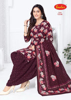 Baalar Cristal Patiyala Vol 12 Cotton Printed Dress Material