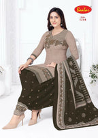 Baalar Cristal Patiyala Vol 12 Cotton Printed Dress Material