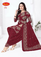 Baalar Cristal Patiyala Vol 12 Cotton Printed Dress Material