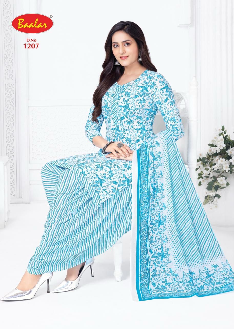Baalar Cristal Patiyala Vol 12 Cotton Printed Dress Material