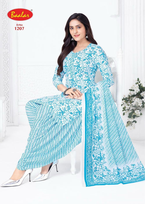 Baalar Cristal Patiyala Vol 12 Cotton Printed Dress Material