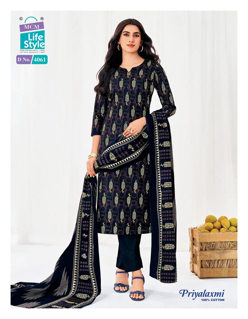 Mcm Priyalaxmi Vol 40 Cotton Printed Fancy Dress Material