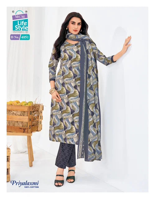 Mcm Priyalaxmi Vol 40 Cotton Printed Fancy Dress Material