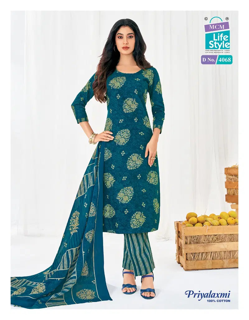 Mcm Priyalaxmi Vol 40 Cotton Printed Fancy Dress Material