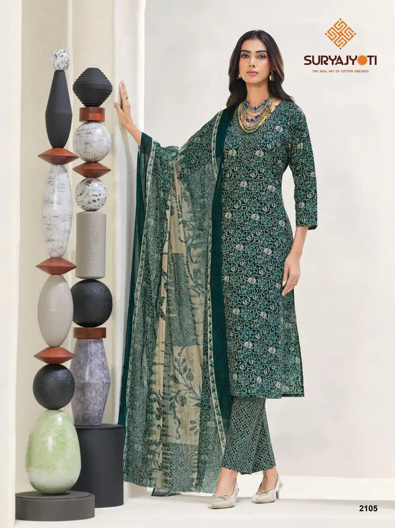 Suryajyoti Zion Cotton Vol 21 Cotton Printed Dress Material Collection