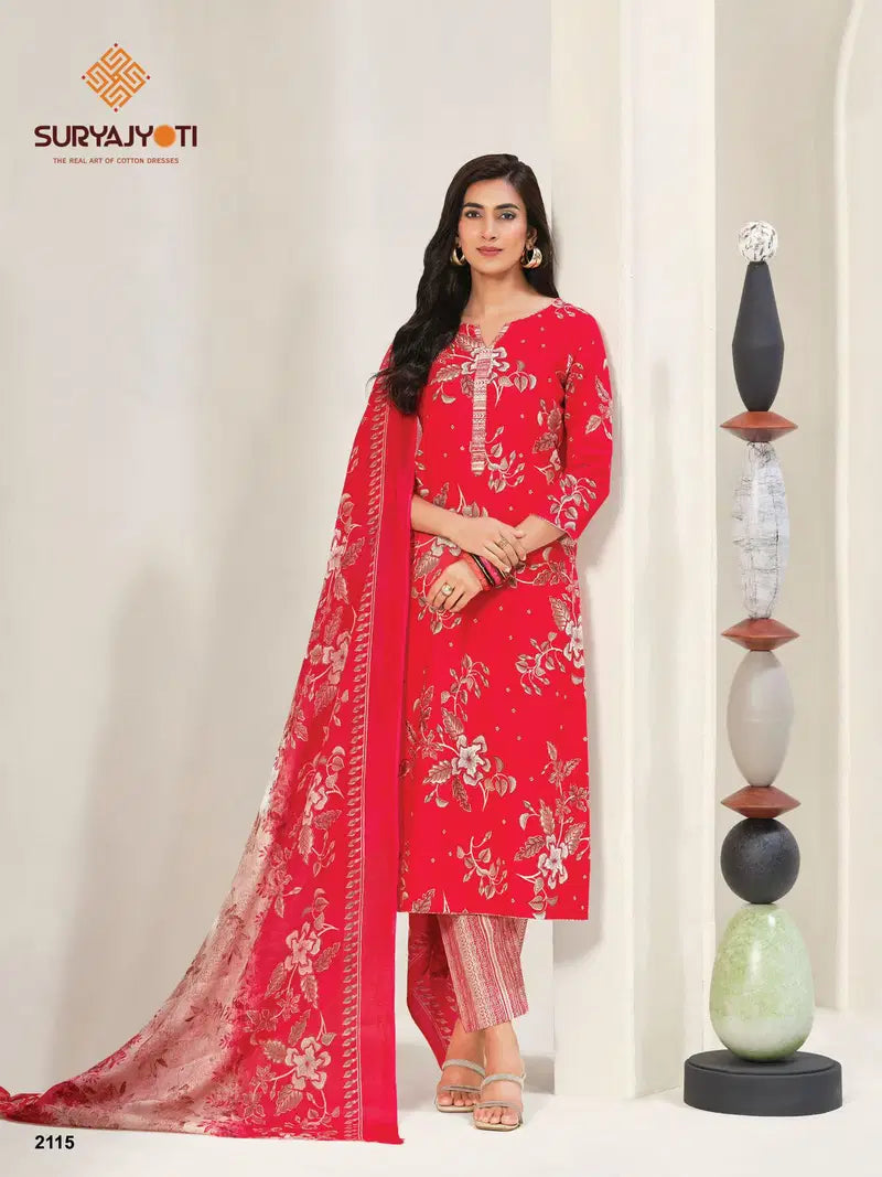 Suryajyoti Zion Cotton Vol 21 Cotton Printed Dress Material Collection
