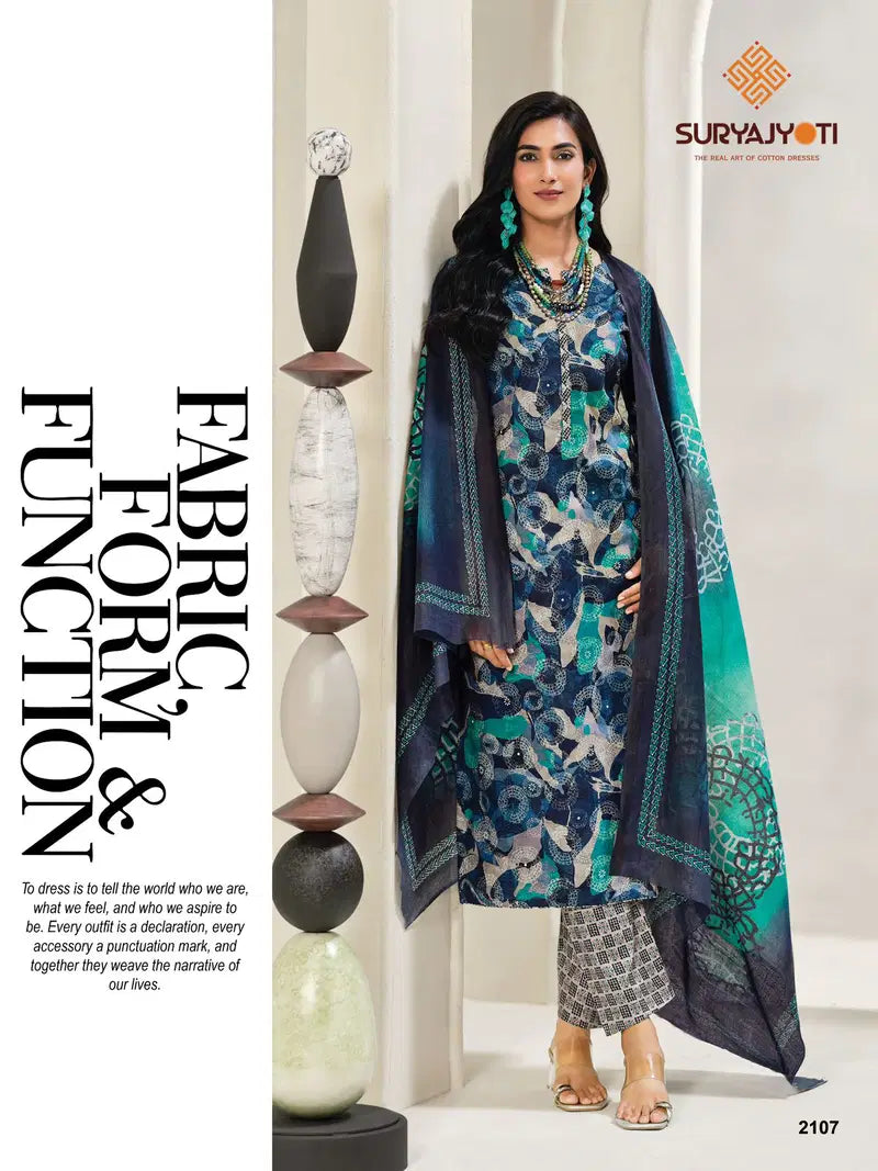 Suryajyoti Zion Cotton Vol 21 Cotton Printed Dress Material Collection