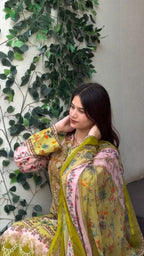 Yd 070 Chiffon Dupatta Heavy Cotton Printed Pakistani Salwar Kameez