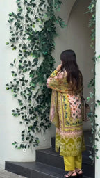Yd 070 Chiffon Dupatta Heavy Cotton Printed Pakistani Salwar Kameez