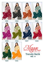 Mayur Trendy Batik Vol 11 Pure Cotton Printed Dress Material Collection