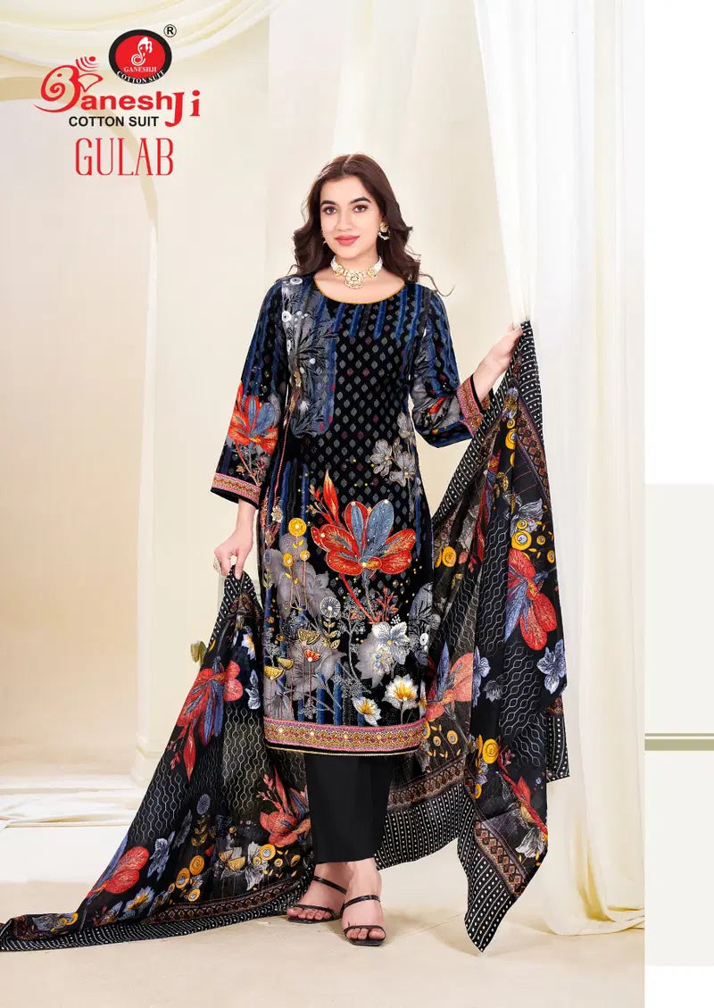Ganeshji Gulab Vol 2 Cotton Digital Printed Dress Material Collection