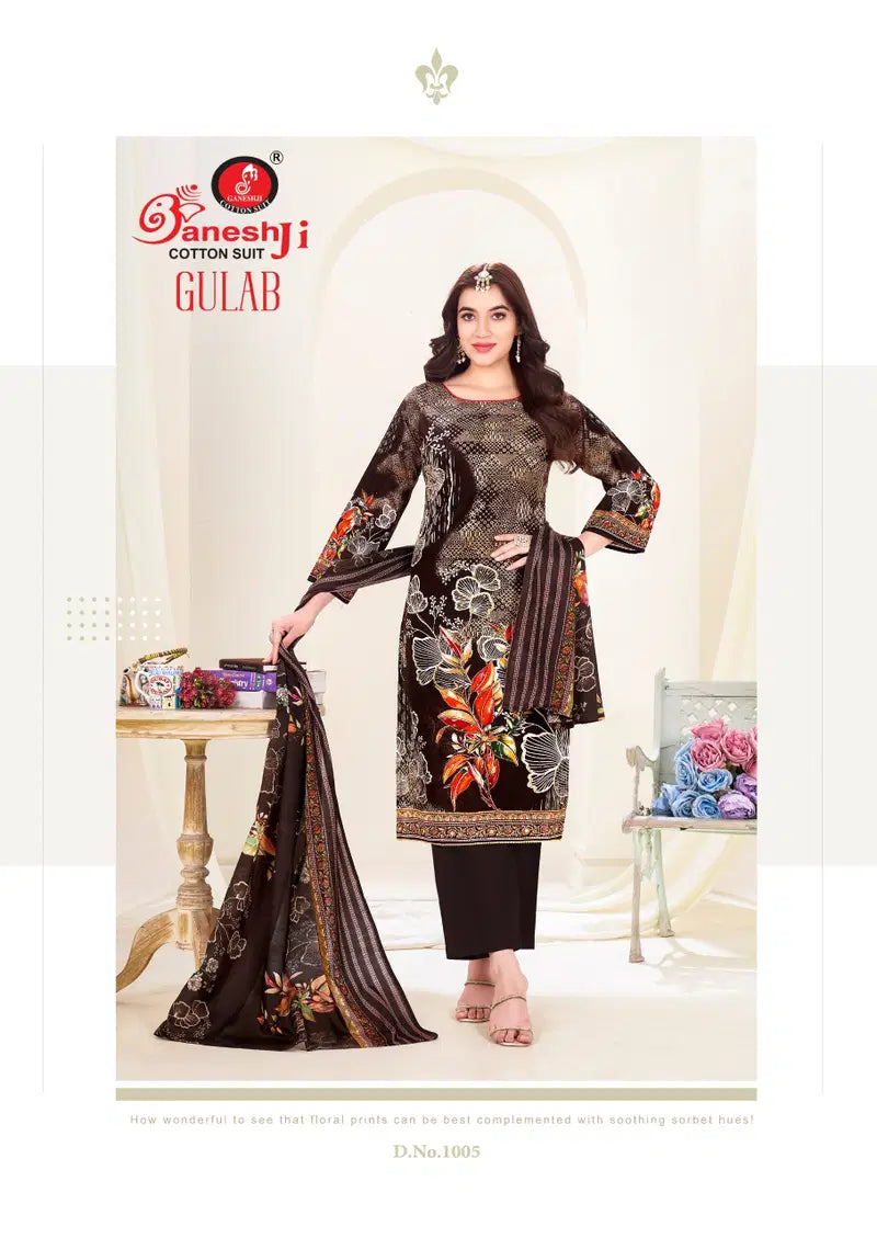 Ganeshji Gulab Vol 2 Cotton Digital Printed Dress Material Collection