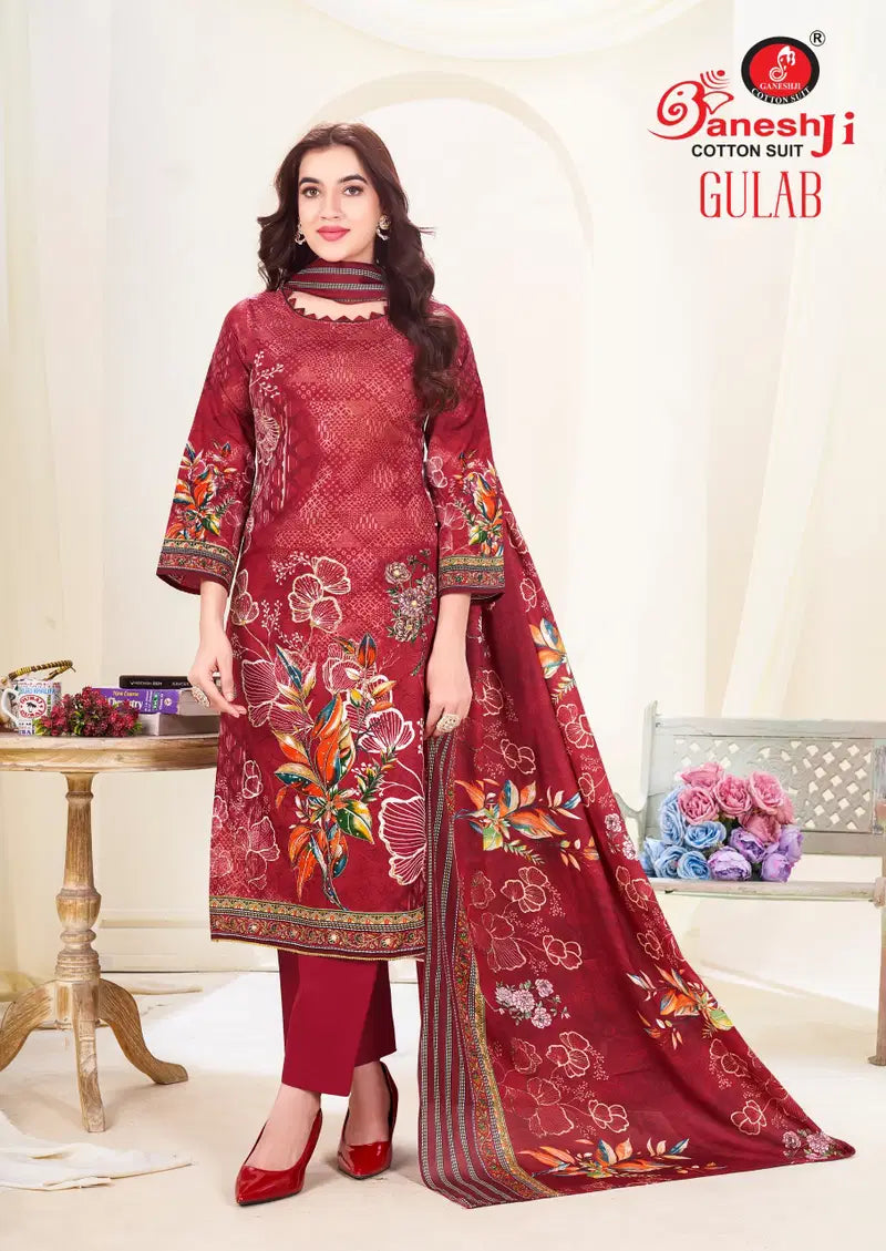 Ganeshji Gulab Vol 2 Cotton Digital Printed Dress Material Collection