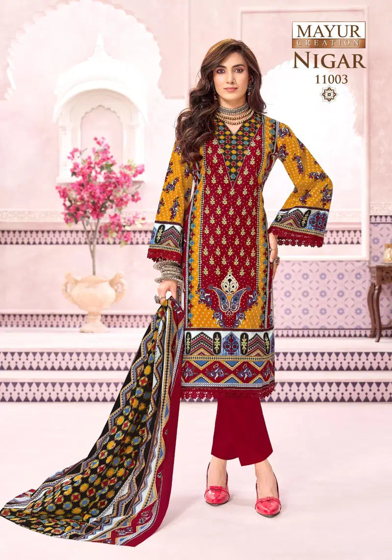 Mayur Nigar Vol 11 Cotton Printed Karachi Dress Material Collection