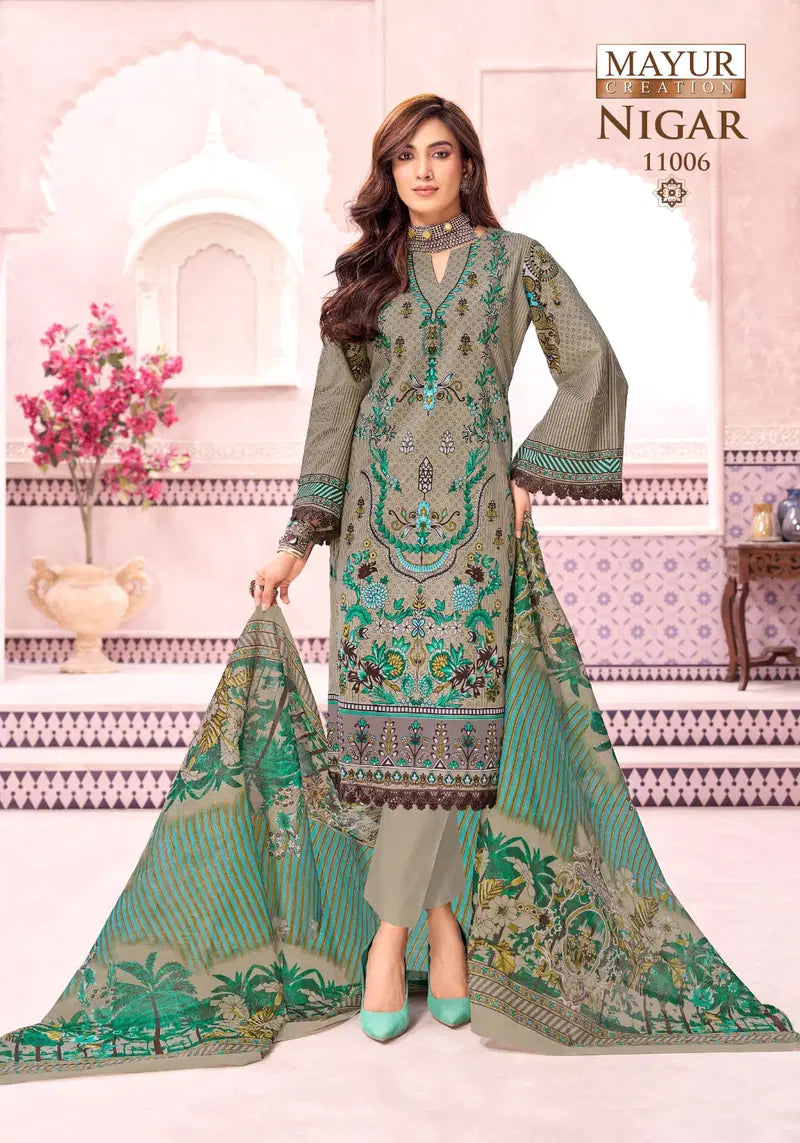 Mayur Nigar Vol 11 Readymade Cotton Karachi Kurti Pant With Dupatta