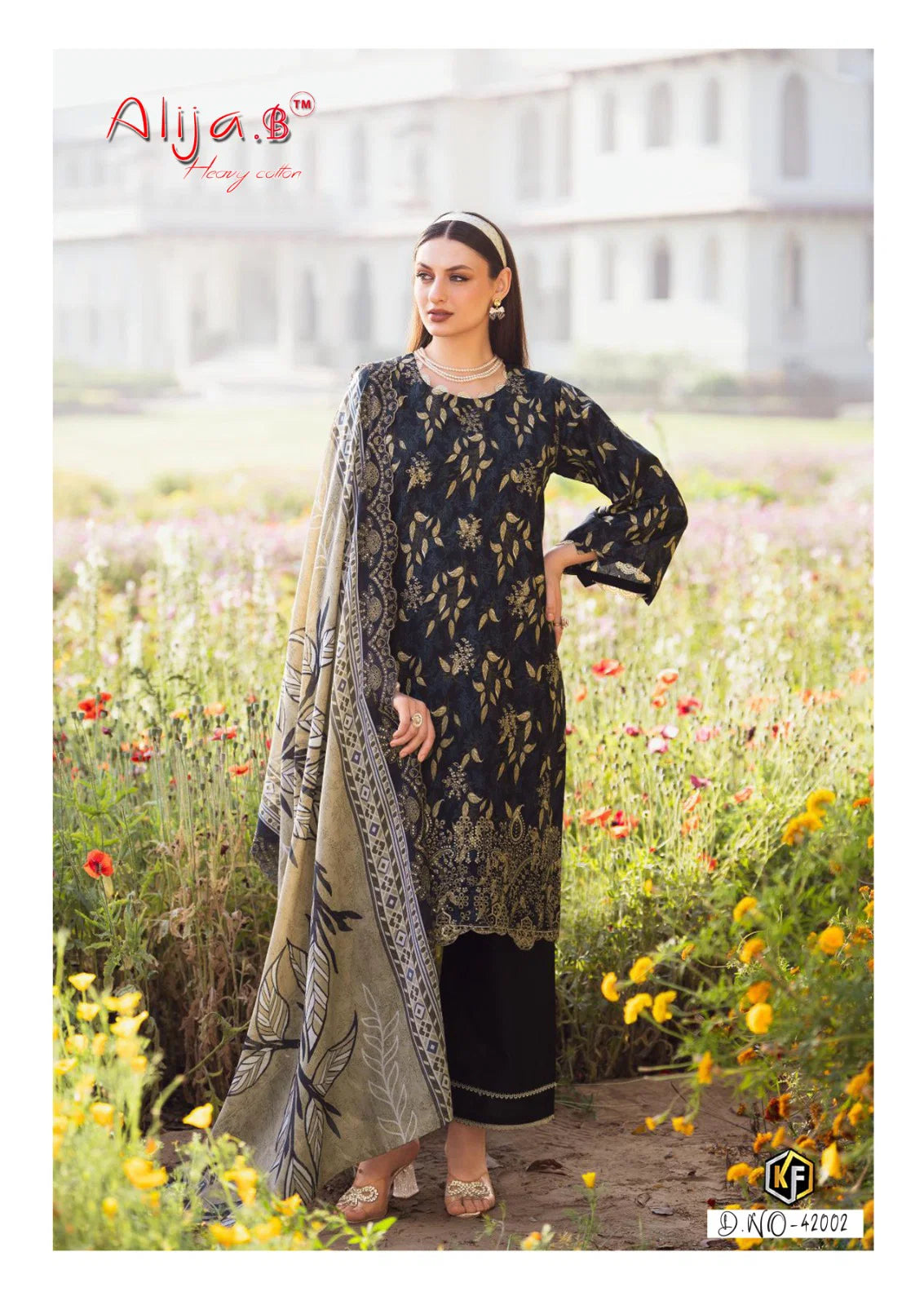 Keval Alija B Vol 42 Lawn Cotton Printed Karachi Dress Material