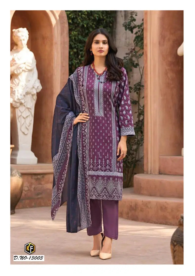 Keval Kaneez Vol 13 Cotton Karachi Readymade Kurti Pant With Dupatta