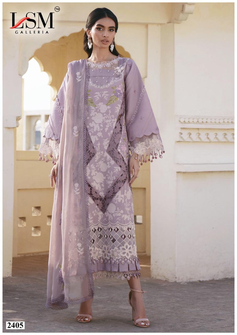 Lsm Parian Dream Vol 24 Lawn Cotton Printed Karachi Dress Material