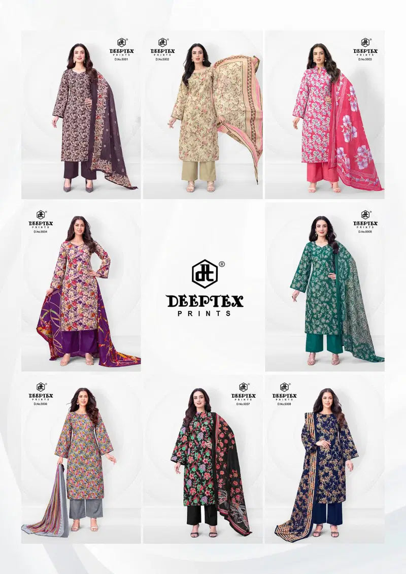 Deeptex Aalia Afreen Vol 5 Cotton Printed Dress Material Collection