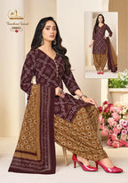 Miss World Bandhani Vol 20 Readymade Cotton Patiyala Dress