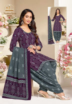 Miss World Bandhani Vol 20 Readymade Cotton Patiyala Dress