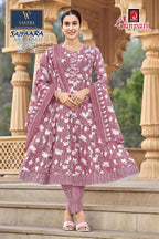 Ganpati Saiyaara Vol 3 Readymade Cotton Anarkali Kurti Set