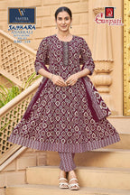 Ganpati Saiyaara Vol 3 Readymade Cotton Anarkali Kurti Set