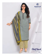 Deeptex Chief Guest Vol 44 Cotton Printed Fancy Dress Material