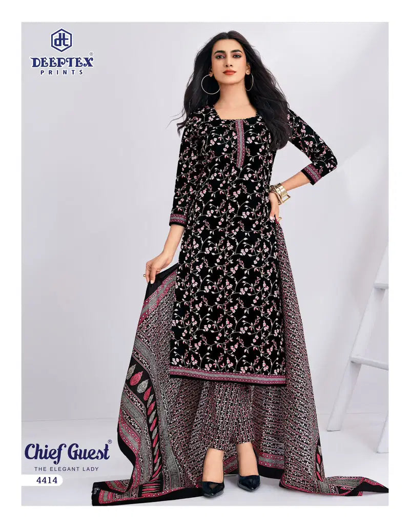 Deeptex Chief Guest Vol 44 Cotton Printed Fancy Dress Material