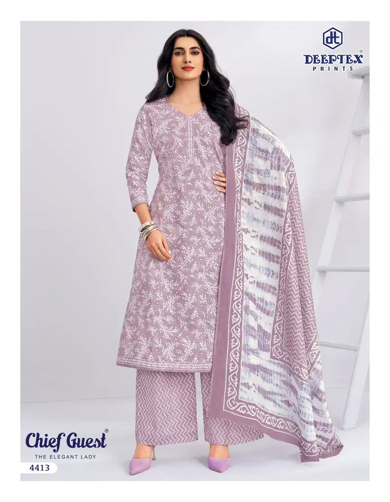 Deeptex Chief Guest Vol 44 Cotton Printed Fancy Dress Material