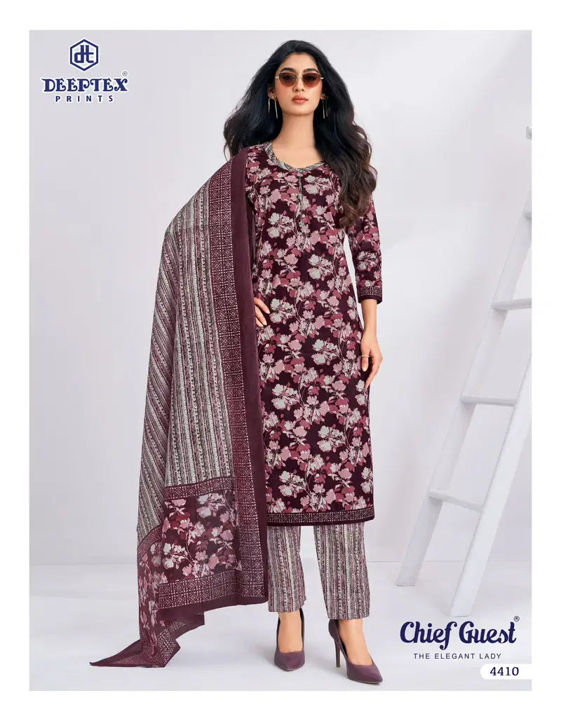 Deeptex Chief Guest Vol 44 Cotton Printed Fancy Dress Material