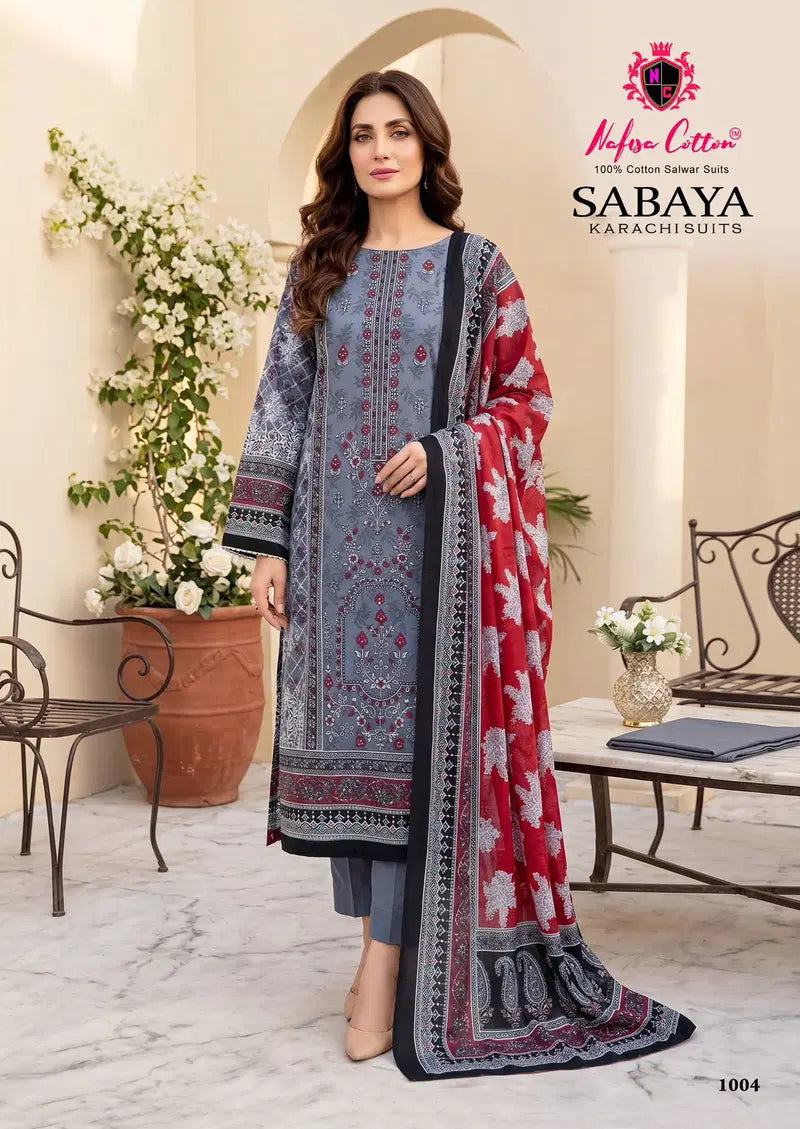 Nafisa Sabaya Vol 1 Cotton Printed Karachi Dress Material Collection