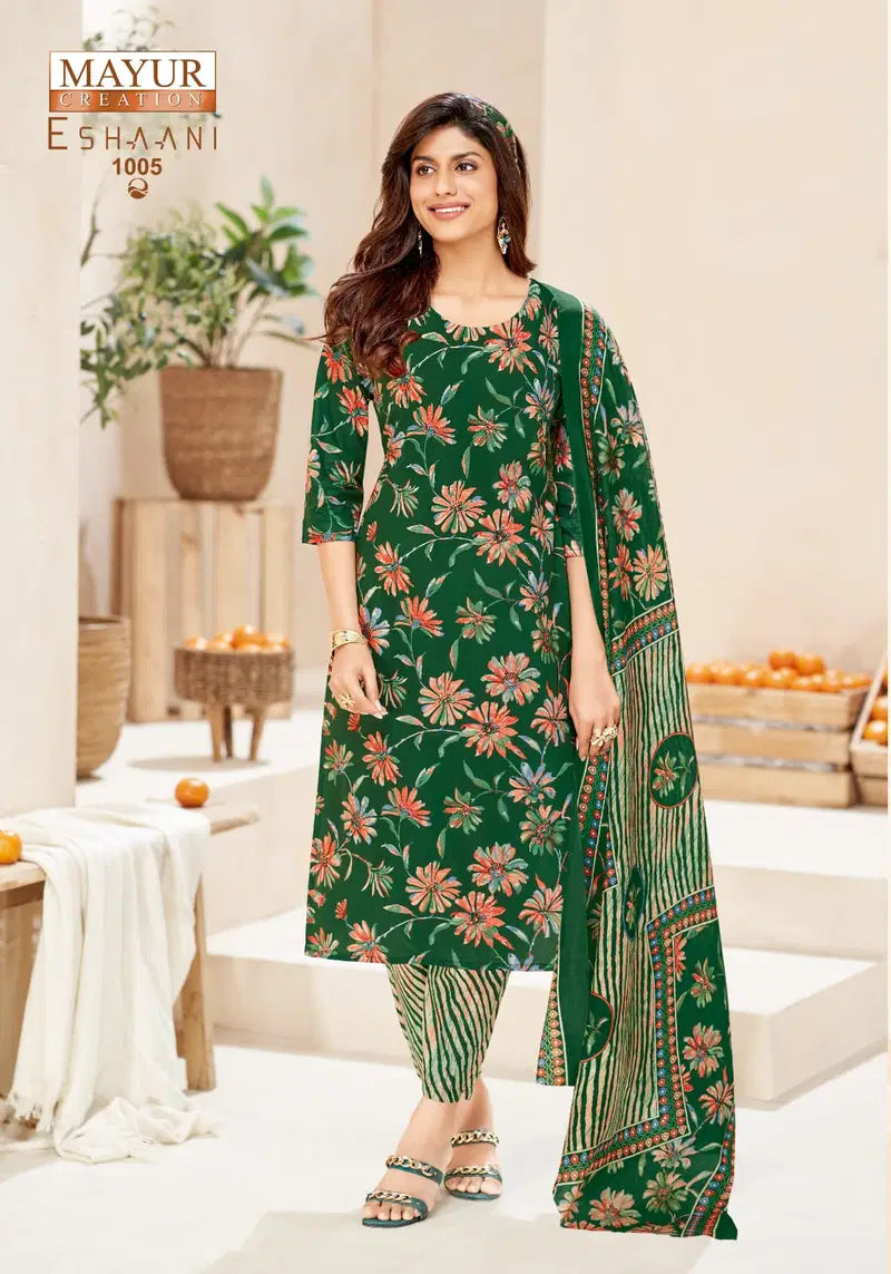 Mayur Eshaani Vol 1 Cotton Printed Fancy Dress Material Collection