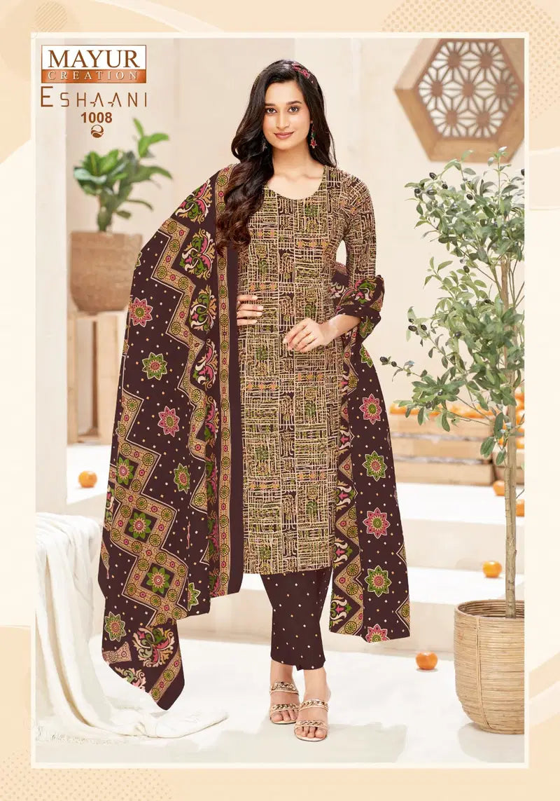 Mayur Eshaani Vol 1 Cotton Printed Fancy Dress Material Collection