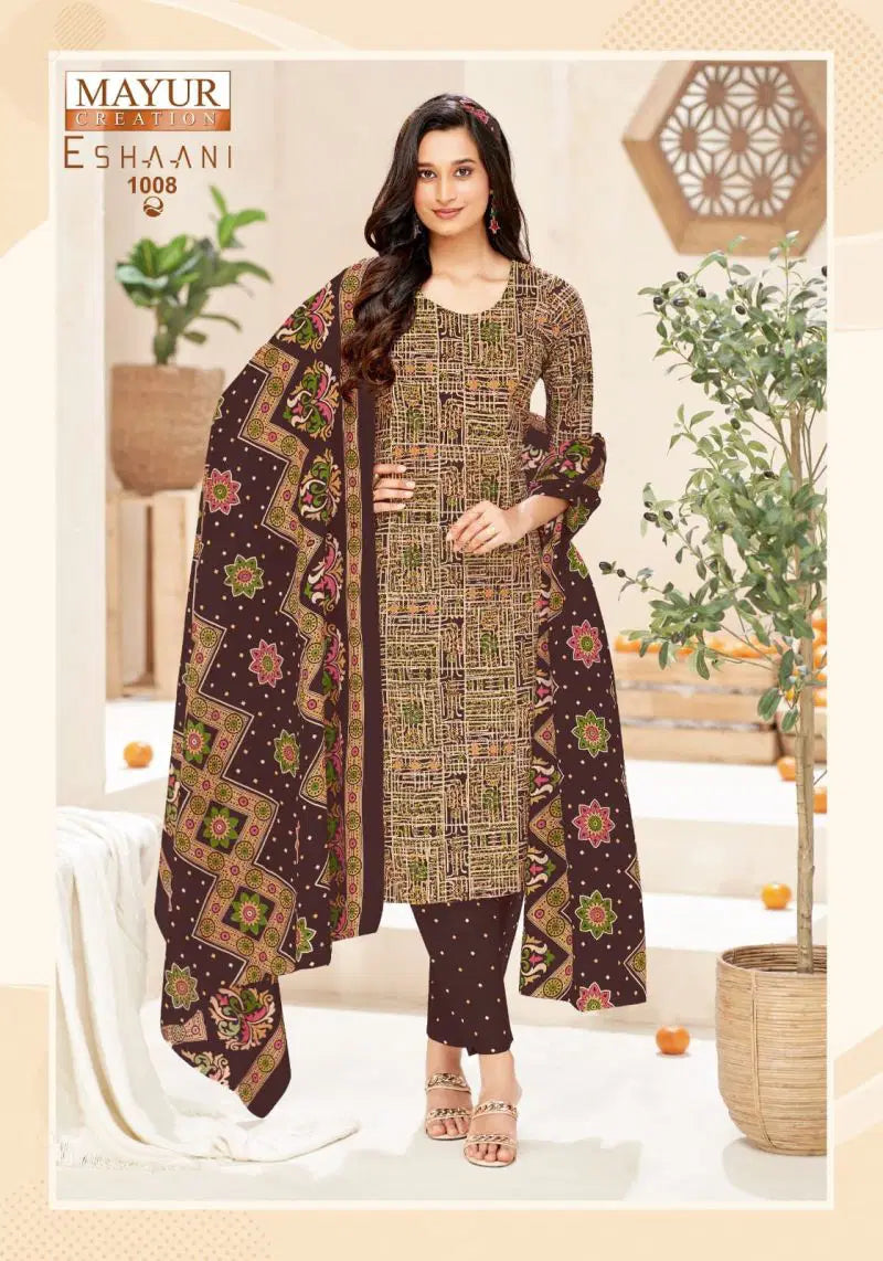 Mayur Eshaani Vol 1 Cotton Printed Fancy Dress Material Collection