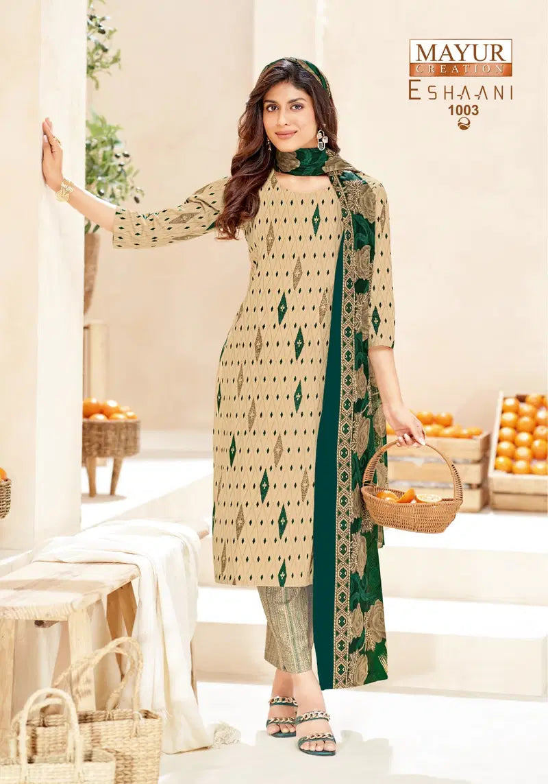 Mayur Eshaani Vol 1 Cotton Printed Fancy Dress Material Collection