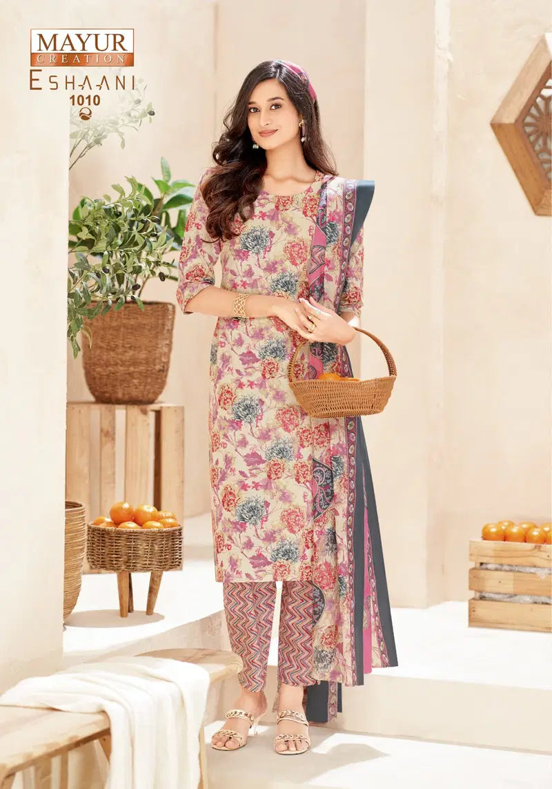 Mayur Eshaani Vol 1 Cotton Printed Fancy Dress Material Collection