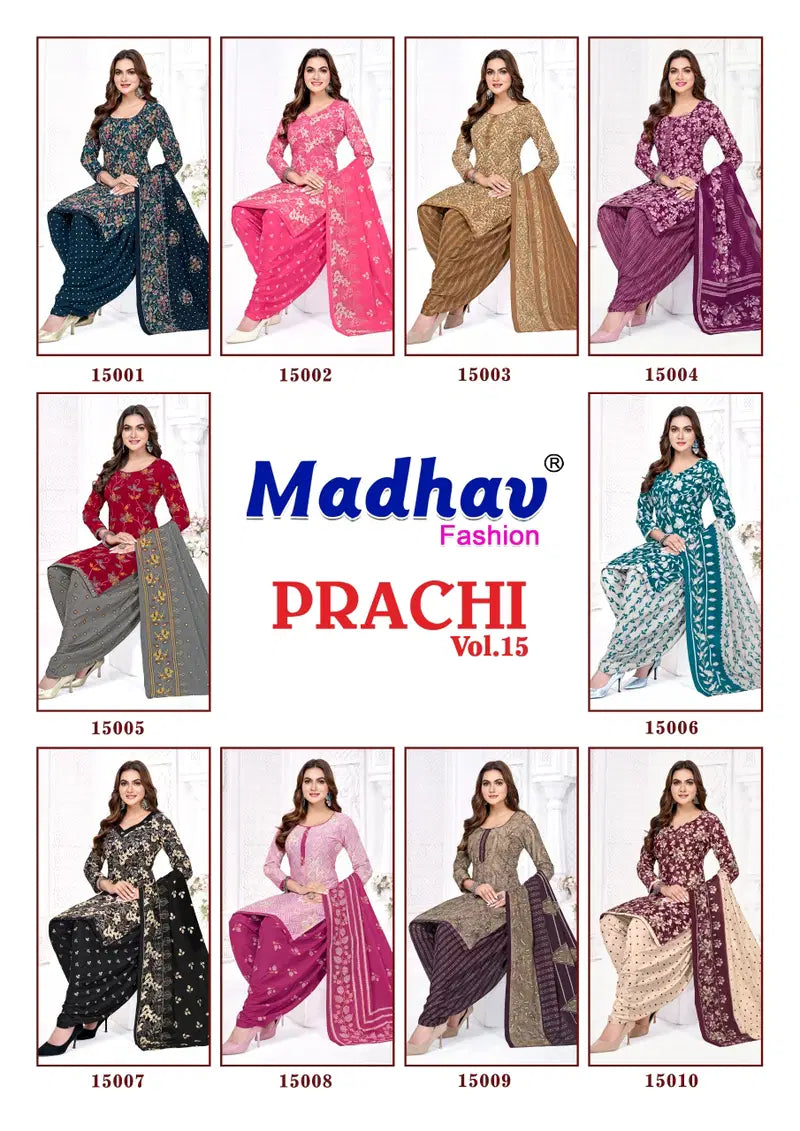 Madhav Prachi Vol 15 Cotton Printed Daily Wear Dress Material