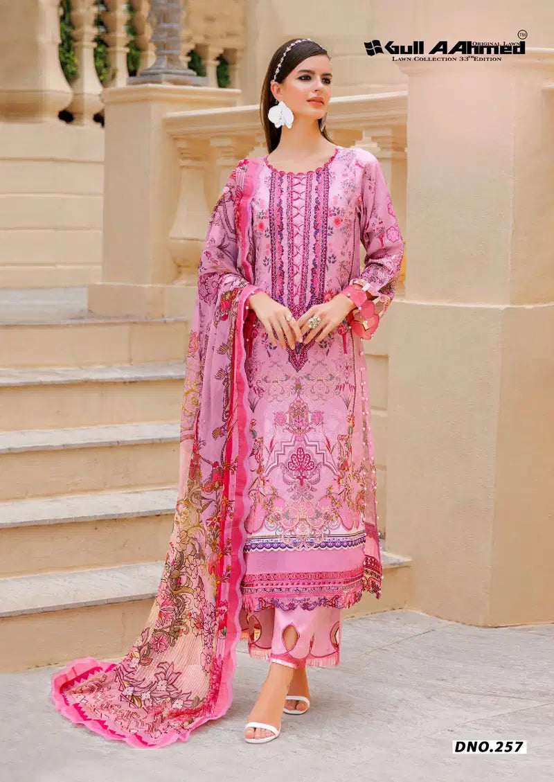 Gull A Ahmed Lawn Collection Vol 33 Lawn Cotton Karachi Dress Material