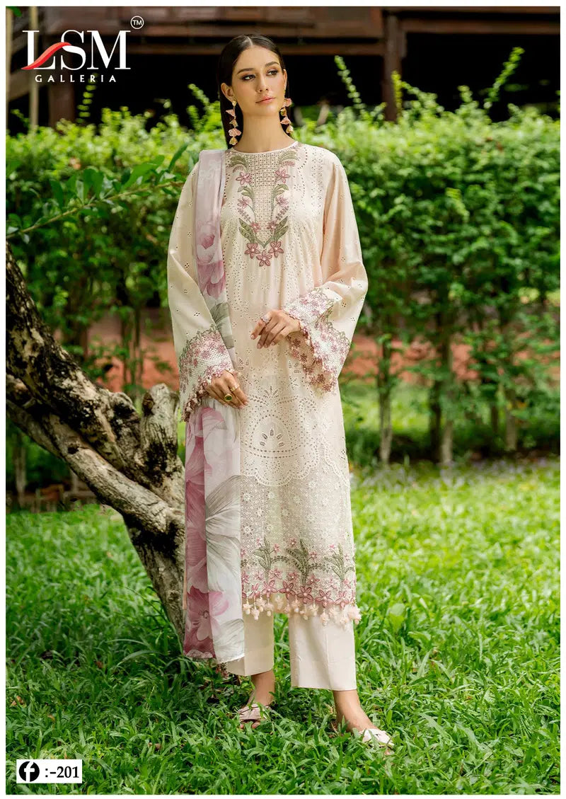 Lsm Firdous Queen Vol 20 Lawn Cotton Karachi Dress Material