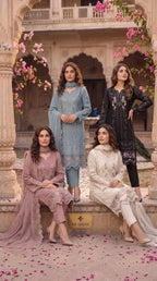 Kb 3325 Super Hit Chiffon With Handworked Pakistani Salwar Suit Full Catalog available at wholesale rate.