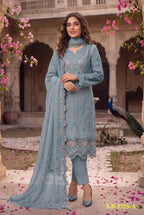 Kb 3325 Super Hit Chiffon With Handworked Pakistani Salwar Suit Full Catalog available at wholesale rate.