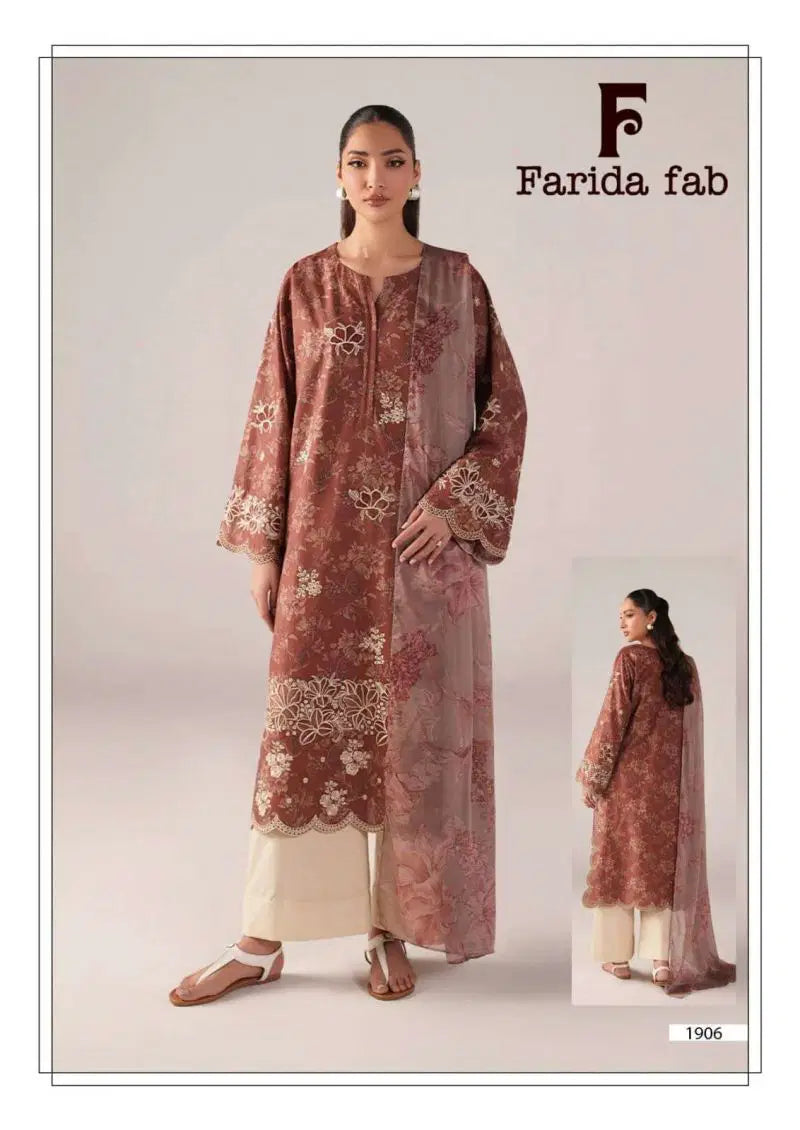 Farida Chevron Vol 19 Readymade Cotton Kurti Set Collection