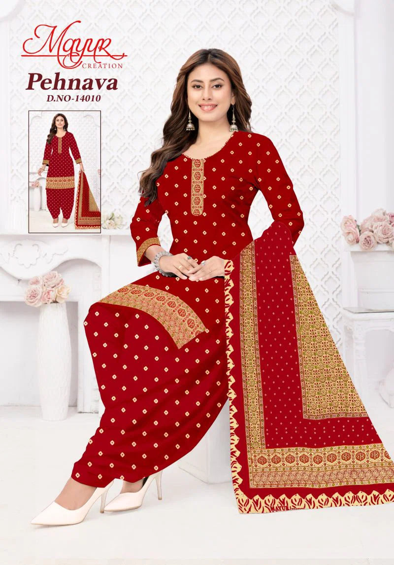 Mayur Pehnava Vol 14 Cotton Printed Fancy Dress Material