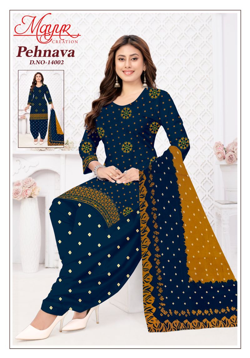 Mayur Pehnava Vol 14 Cotton Printed Fancy Dress Material