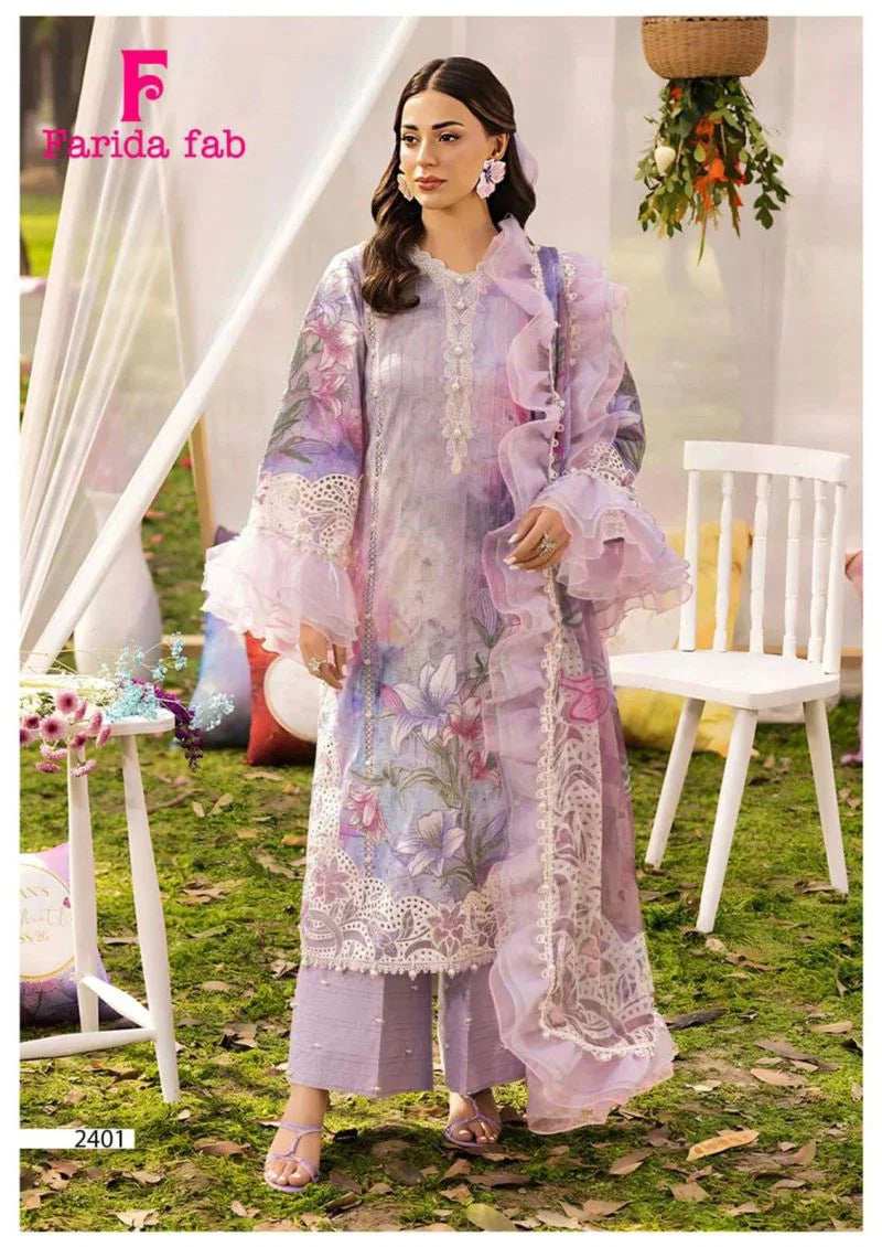 Farida Parian Dream Vol 24 Readymade Cotton Karachi Kurti Set