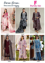Farida Parian Dream Vol 24 Readymade Cotton Karachi Kurti Set