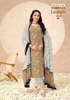 Mayur Jaipuri Vol 15 Cotton Printed Fancy Dress Material