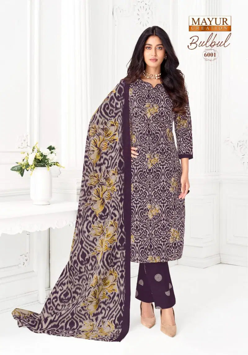 Mayur Bul Bul Vol 6 Pure Cotton Printed Dress Material Collection