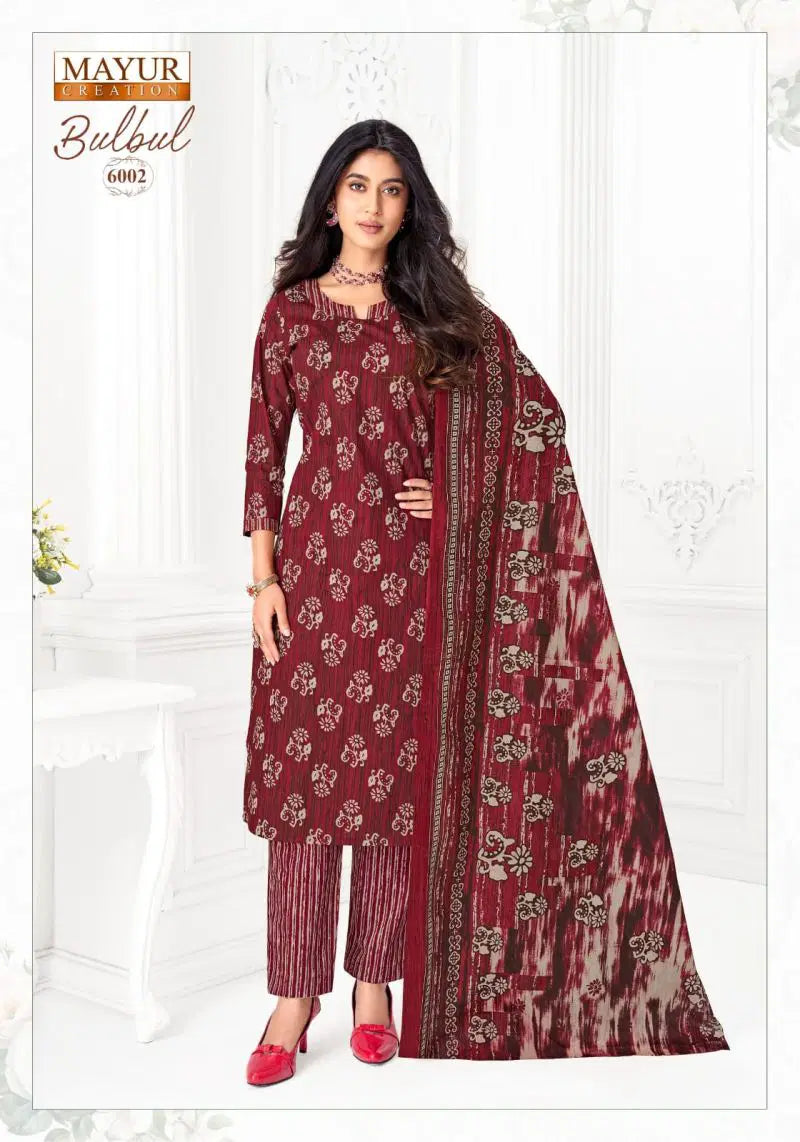 Mayur Bul Bul Vol 6 Pure Cotton Printed Dress Material Collection
